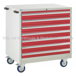 Euroslide Storage Cabinet Mobile 7 Drawers